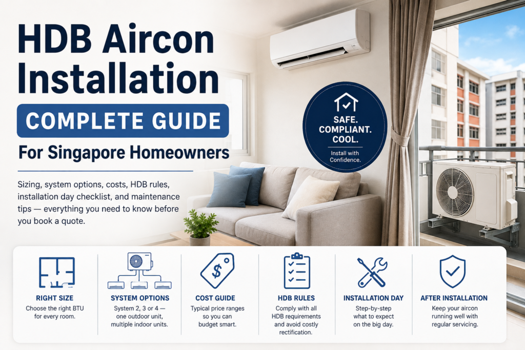HDB Aircon Installation in Singapore: A Complete Planning Guide